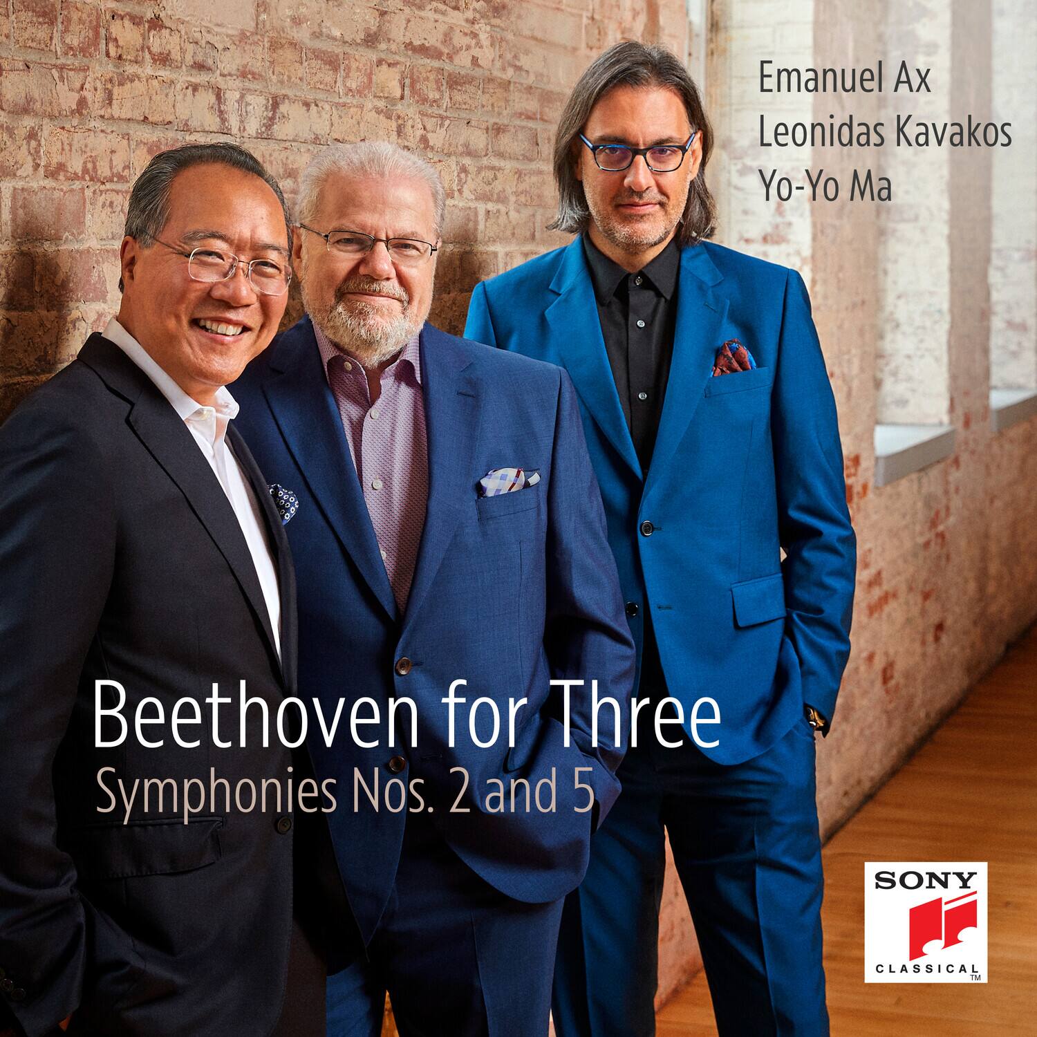 Emanuel Ax  
Leonidas Kavakos  
Yo-Yo Ma  

Beethoven for Three  
Symphonies Nos. 2 and 5  

SONY CLASSICAL