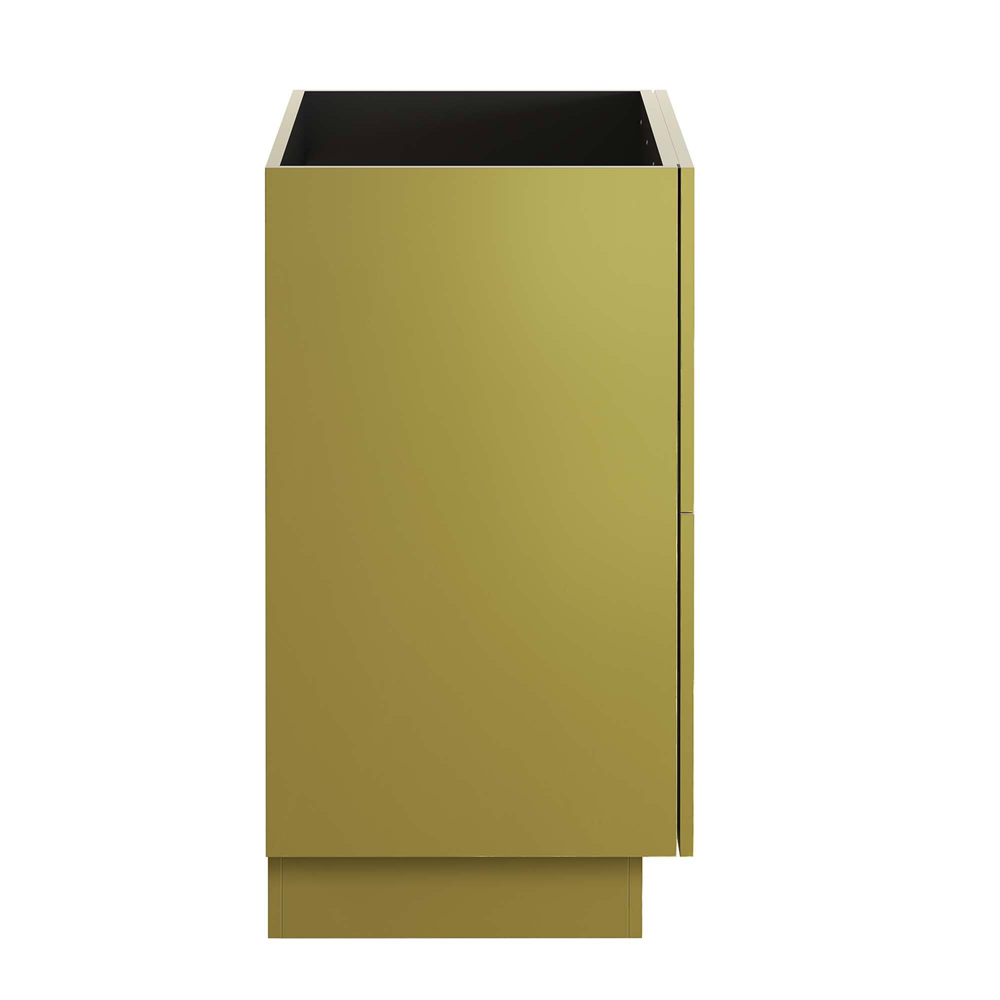 Alt View 1. Modway - Quantum Bathroom Cabinet Basin Not Included by Modway - Gold.