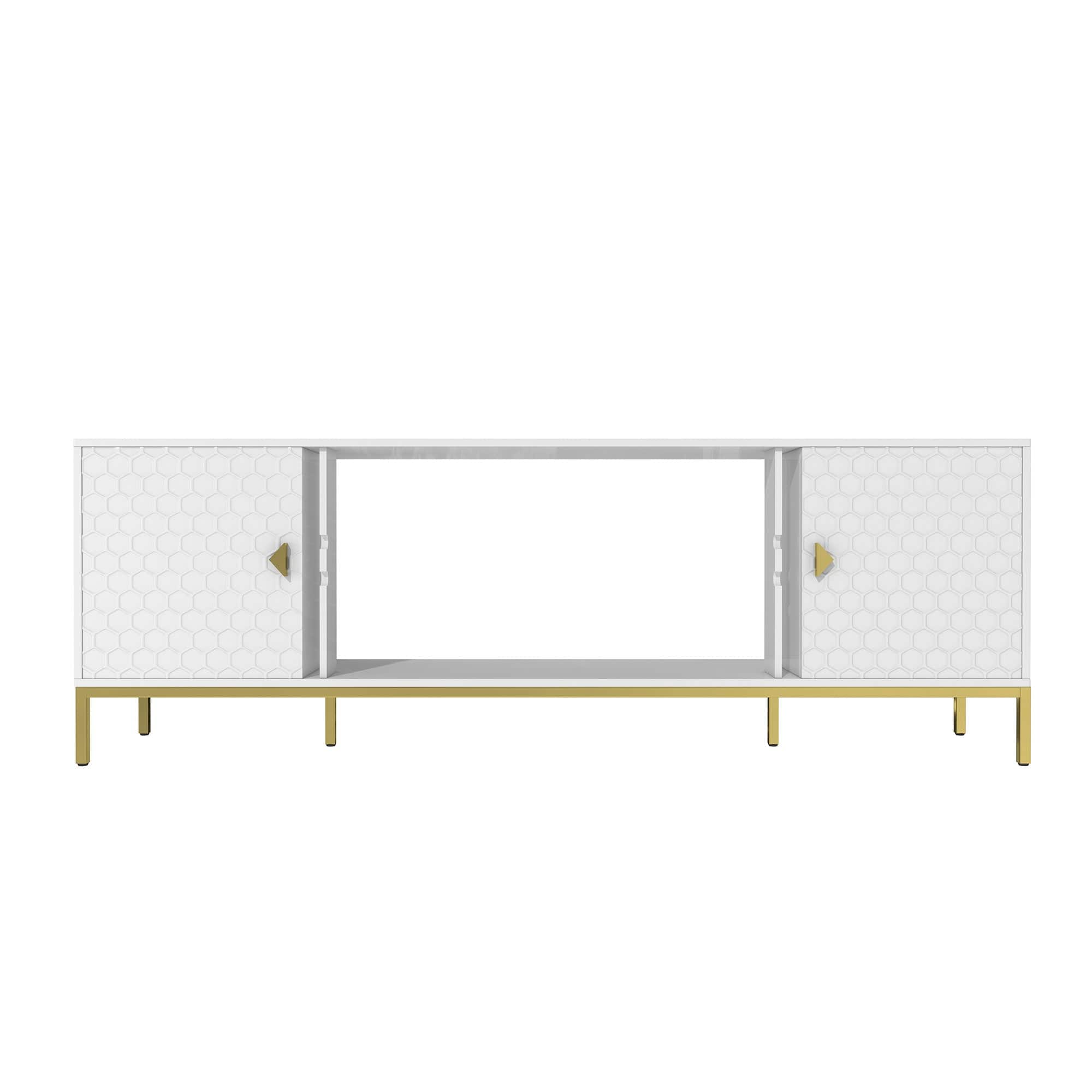 Boyel Living - TV Stand Fits TVs up to 75 to 80 in - White