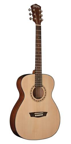 Alt View 6. Washburn - Washburn Apprentice Series F5 Folk Acoustic Guitar Natural - Brown.