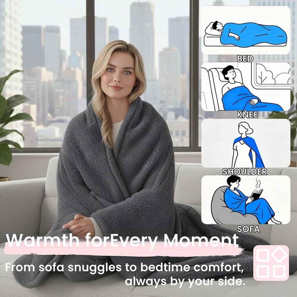 Warmth for Every Moment  
From sofa snuggles to bedtime comfort, always by your side.  

BED  
KNEE  
SHOULDER  
SOFA
