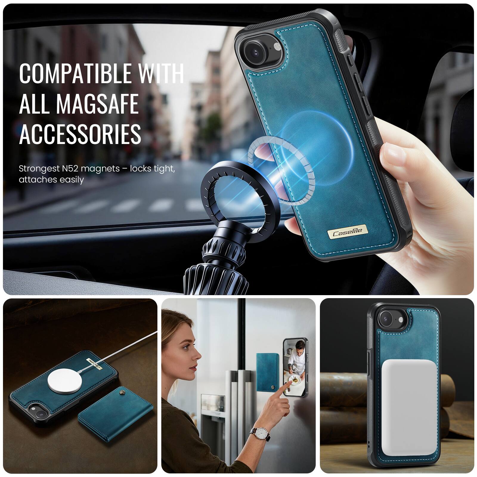 COMPATIBLE WITH ALL MAGSAFE ACCESSORIES

Strongest N52 magnets - locks tight, attaches easily

Caselle