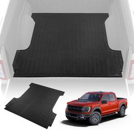 VEVOR - Truck Bed Mat, Fits for 2015-2023 Ford F150 5.5 FT Short Bed, 66.5" x 64" Rubber Truck Bed Liner - Black