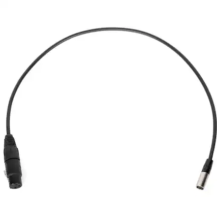 Front. Wooden Camera - Wooden Camera 20" Mini 3-Pin XLR Male to Full 3-Pin XLR F Audio Cable.