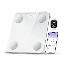 FINEAK - Smart Scale-Precise Body Composition & Fitness Tracking App - White