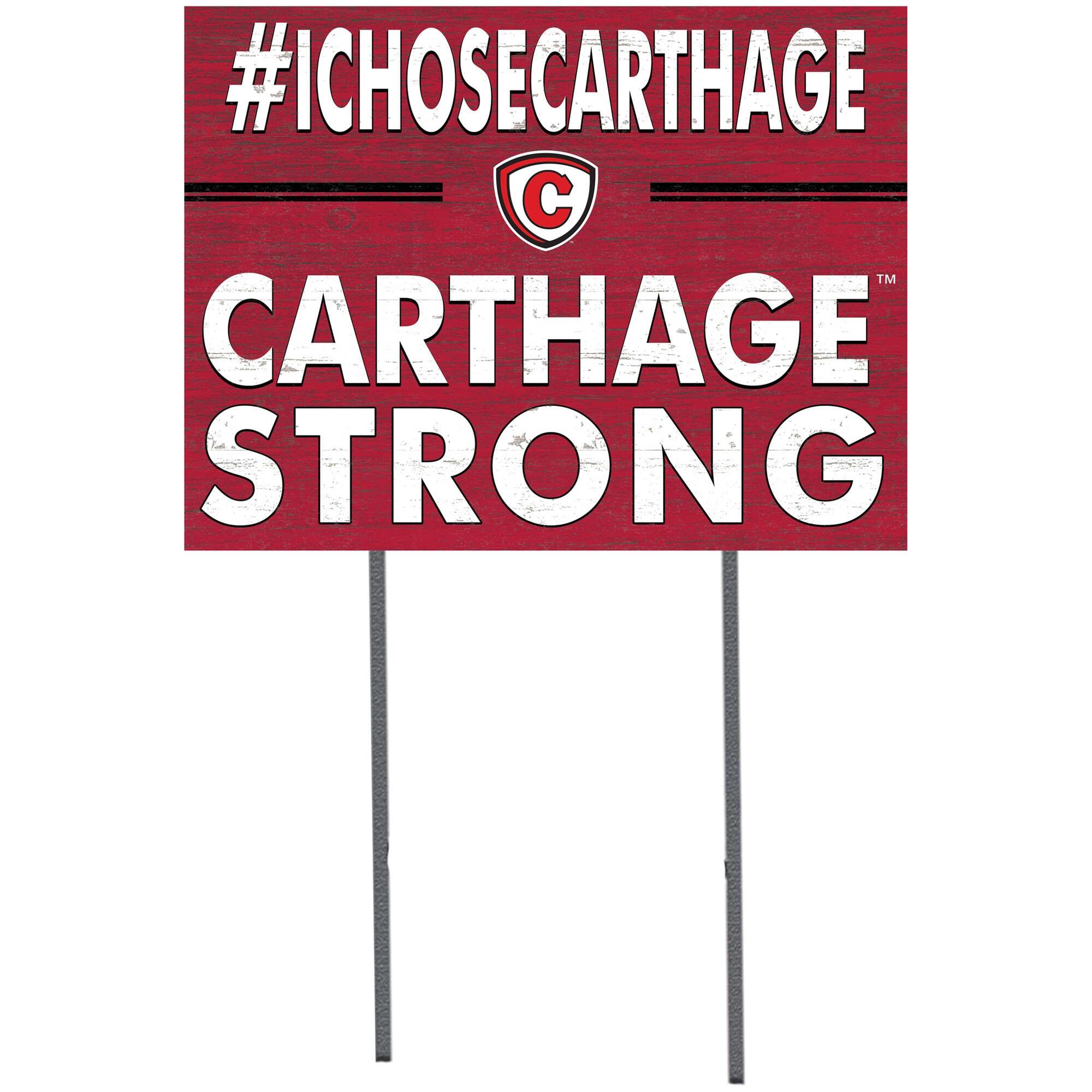 Jardine - Carthage Firebirds 18" x 24" Yard Sign - Red