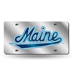 Rico Industries - Maine Bears Mirrored Laser Cut License Plate Laser Tag - Multi