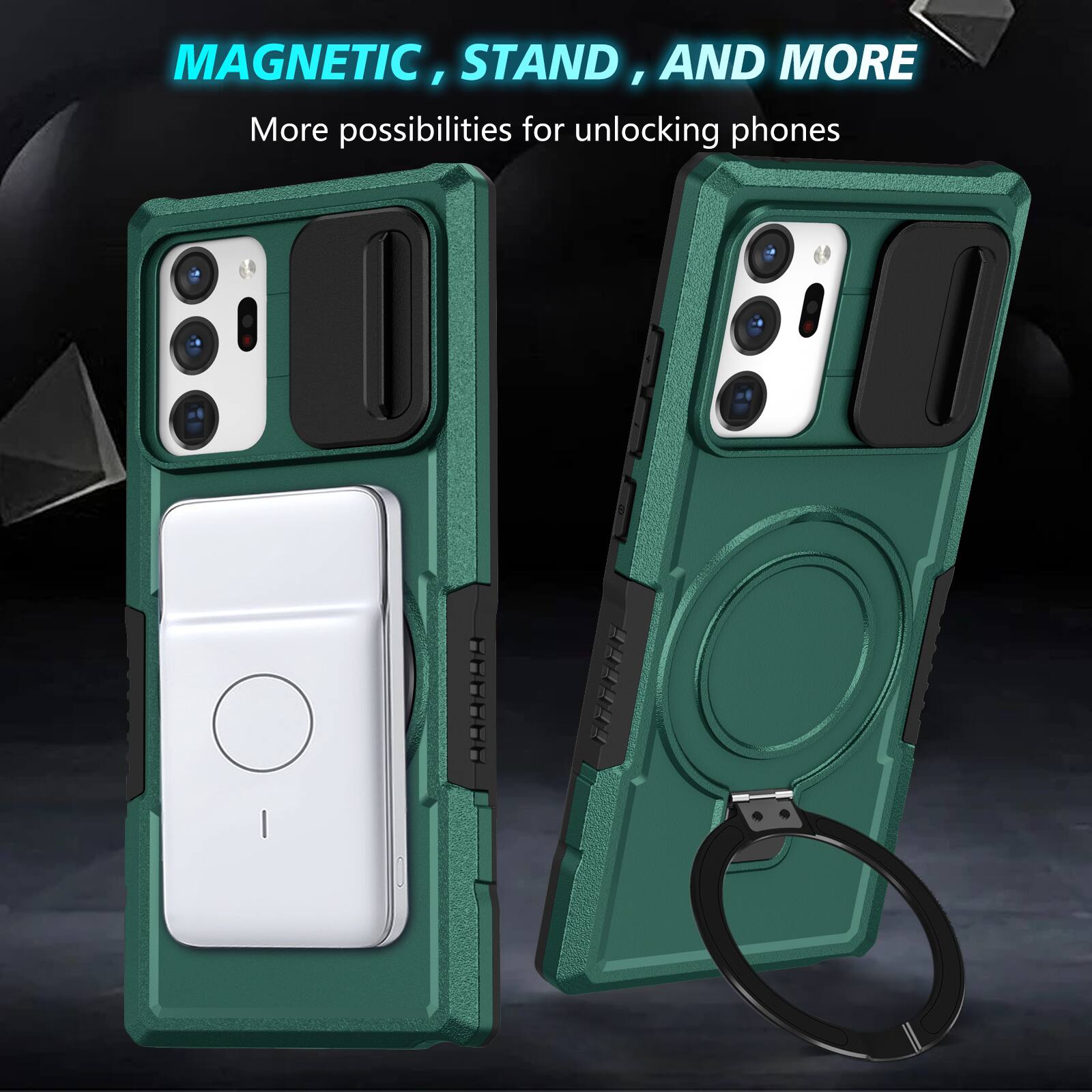 MAGNETIC, STAND, AND MORE  
More possibilities for unlocking phones