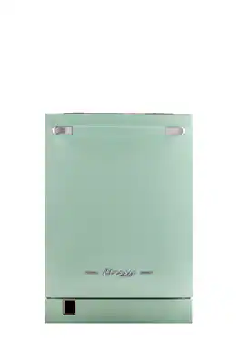 Unique Appliances - 24" Classic Retro Panel Ready Top Control Dishwasher, 42 dBa - Summer Mint Green