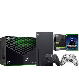 Xbox Series X 1TB Disc Console with LEGO Batman, Extra Controller and Battery Pack Bundle