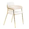 Front. LeisureMod - Axis Modern Upholstered Kitchen & Dining Room Chair with Stainless Steel Legs - Perfect for Home Office - Beige.