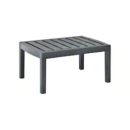 Lent Glitter Wood - PLASTIC OUTDOOR CONVERSATION PATIO TABLE - Gray