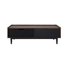 Manhattan Comfort - Duane Mid-Century Modern 47" Coffee Table - Black