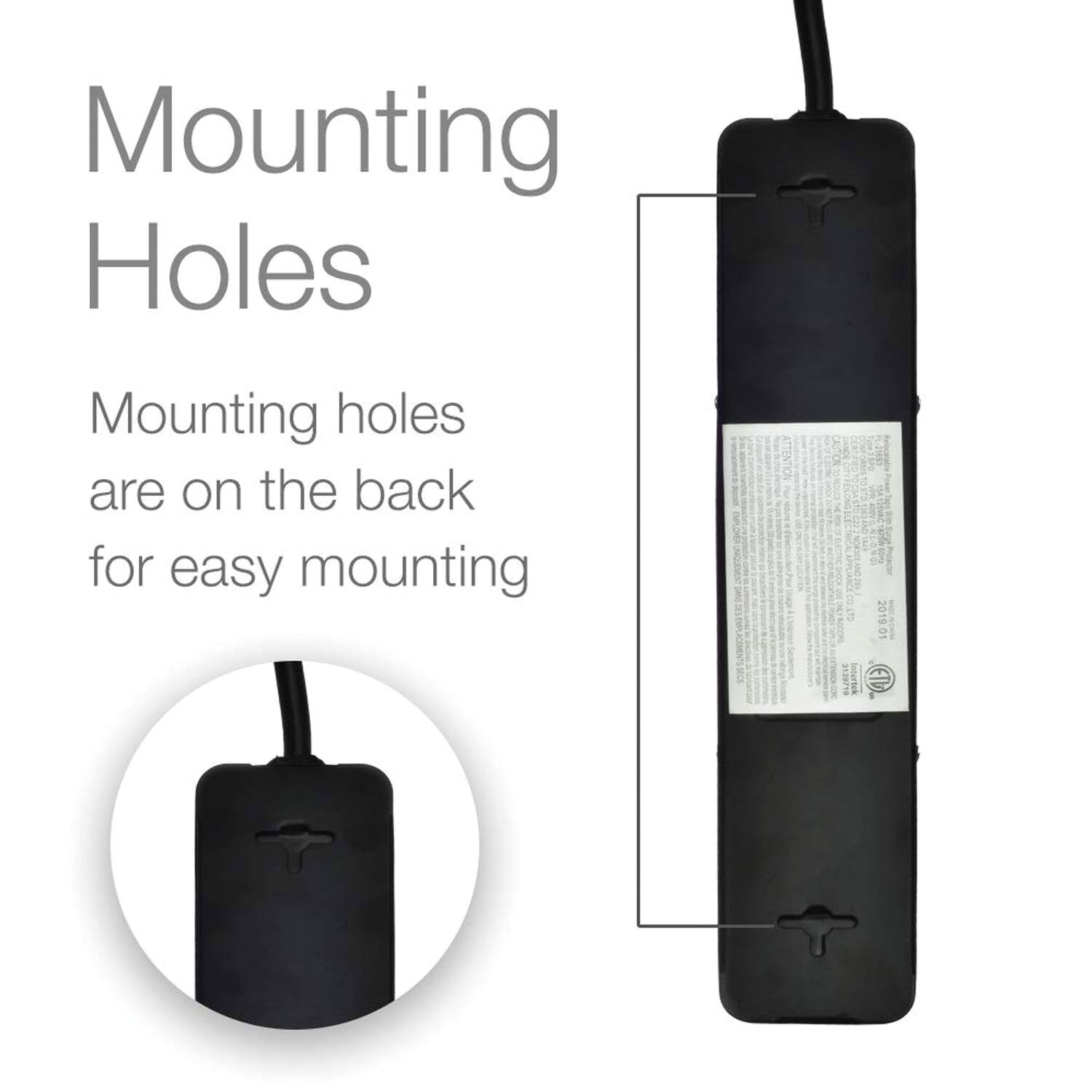 Mounting Holes

Mounting holes are on the back for easy mounting

2019 31 5138719 intertiek