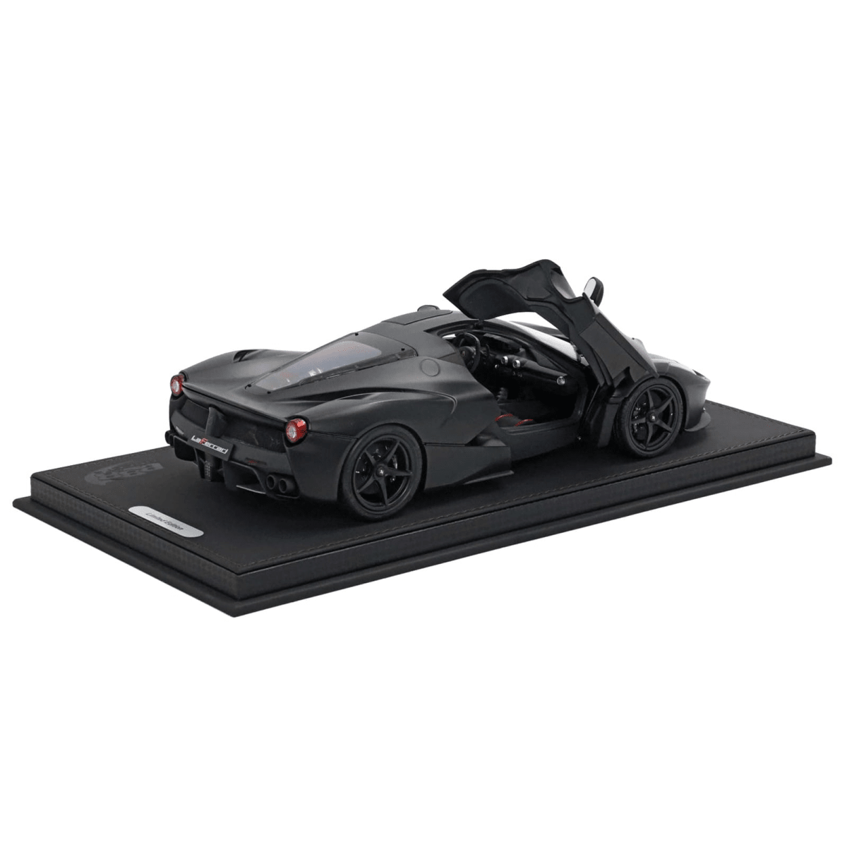 Alt View 9. BBR - Ferrari LaFerrari Matt Black With Display Case Limited Edition to 78 pieces Worldwide 1/18 Diecast Model Car by BBR.