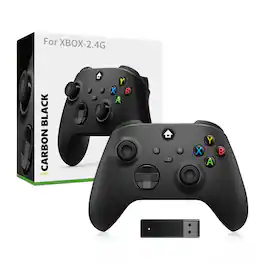 Cluzine - For Xbox Series X 2.4G Wireless Controller with Receiver & Vibration - Black