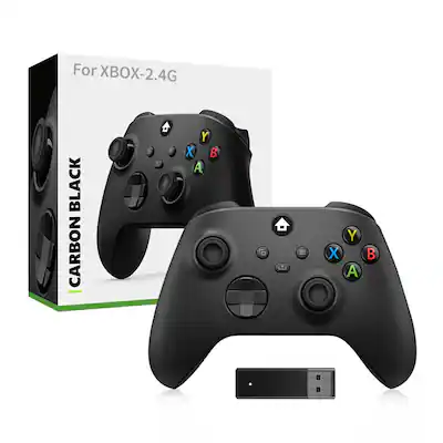 Cluzine - For Xbox Series X 2.4G Wireless Controller with Receiver & Vibration - Black Cluzine - For Xbox Series X 2.4G Wireless Controller with Receiver & Vibration - Black
