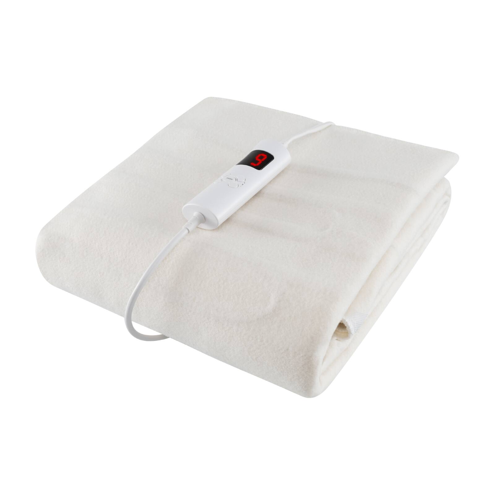 Front. Costway - Costway Mattress Pad Twin Size 76" x 39" Machine Washable Electric Bed Warmer With Overheat Protection - White.