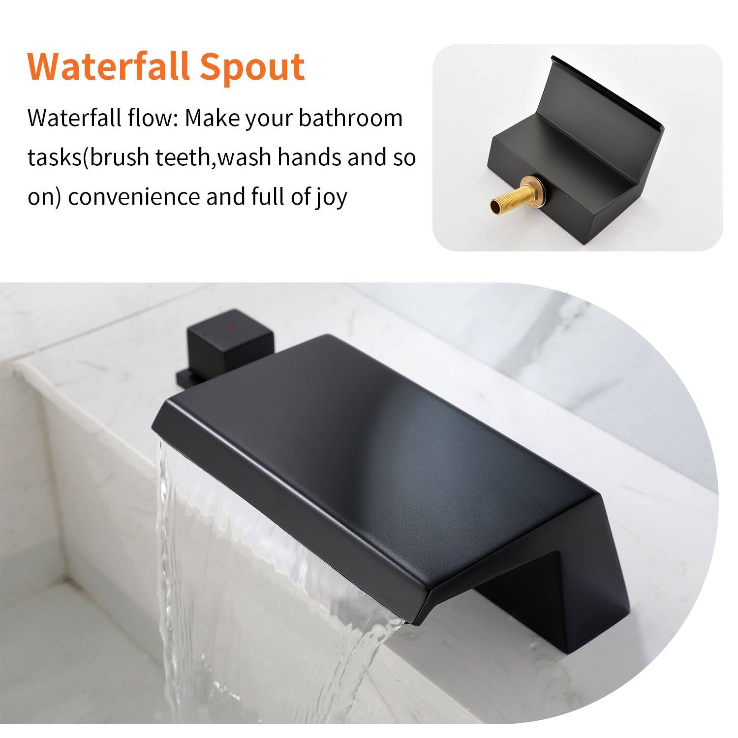 Waterfall Spout

Waterfall flow: Make your bathroom tasks (brush teeth, wash hands and so on) convenience and full of joy