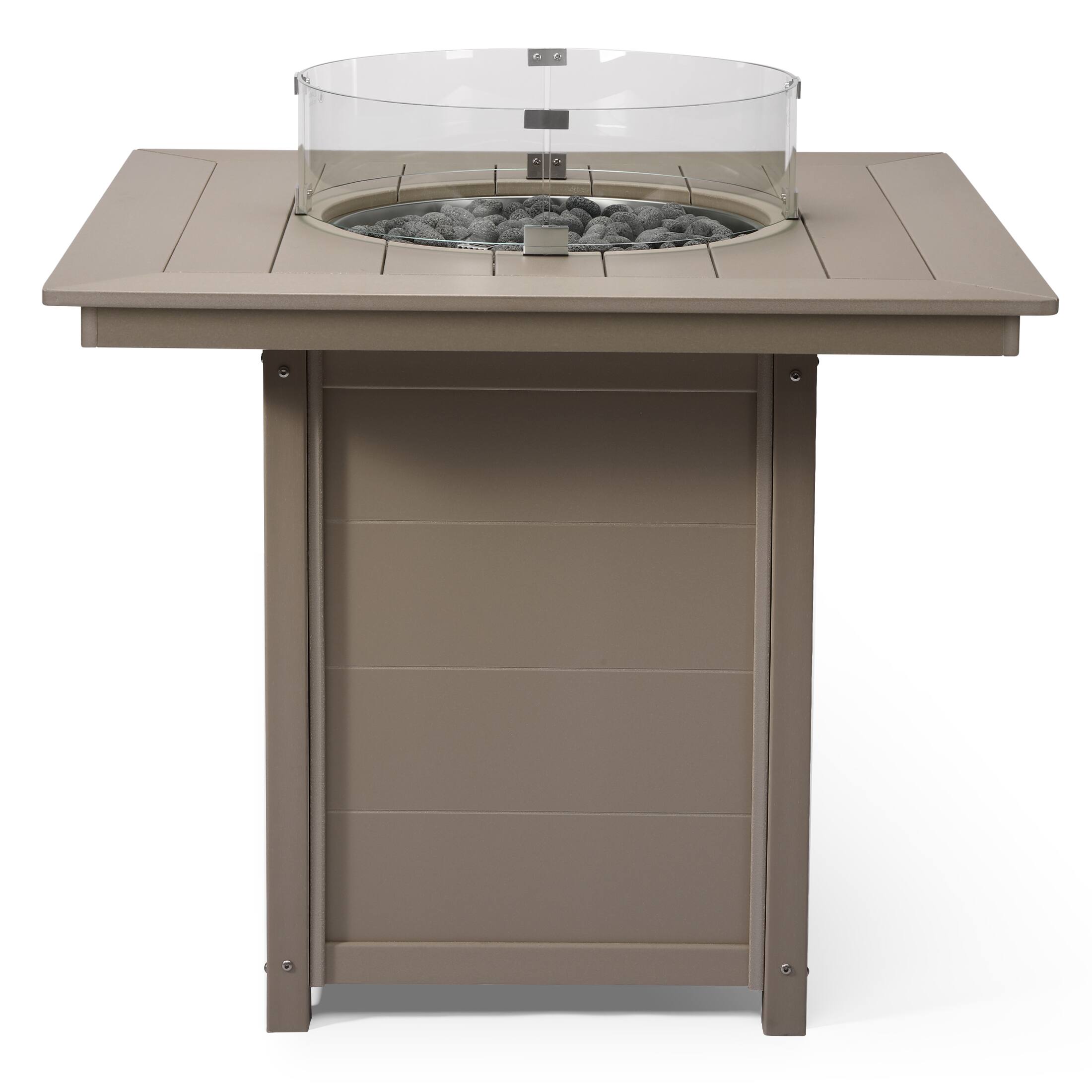 Alt View 1. WestinTrends - WestinTrends Helios 42" Modern Outdoor Patio Gas Propane Square Fire Pit Table.
