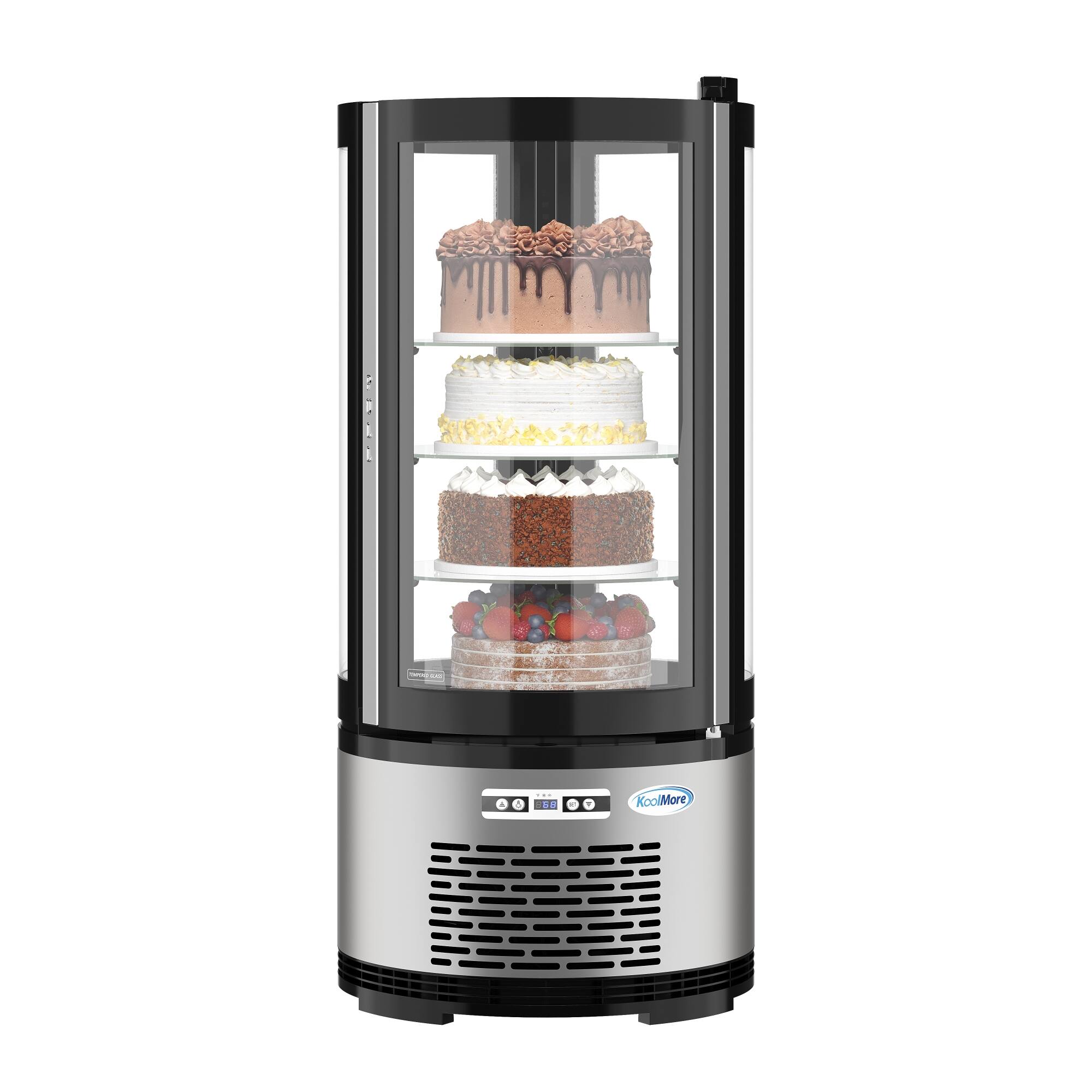 CoolMore is displayed on the machine, which is designed to keep cakes cool.