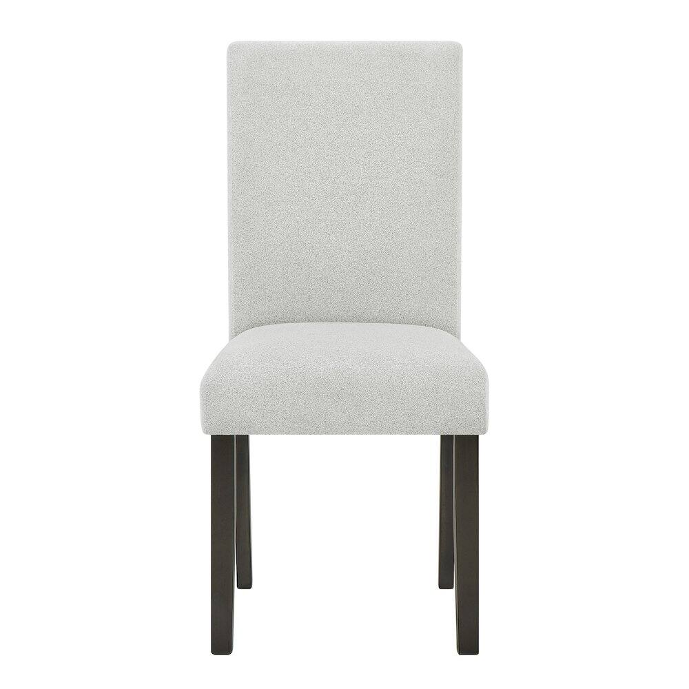 Back. New Classic Furniture - Carissa Wood Dining Chair in Stone (Set of 2) - Espresso/Gray.