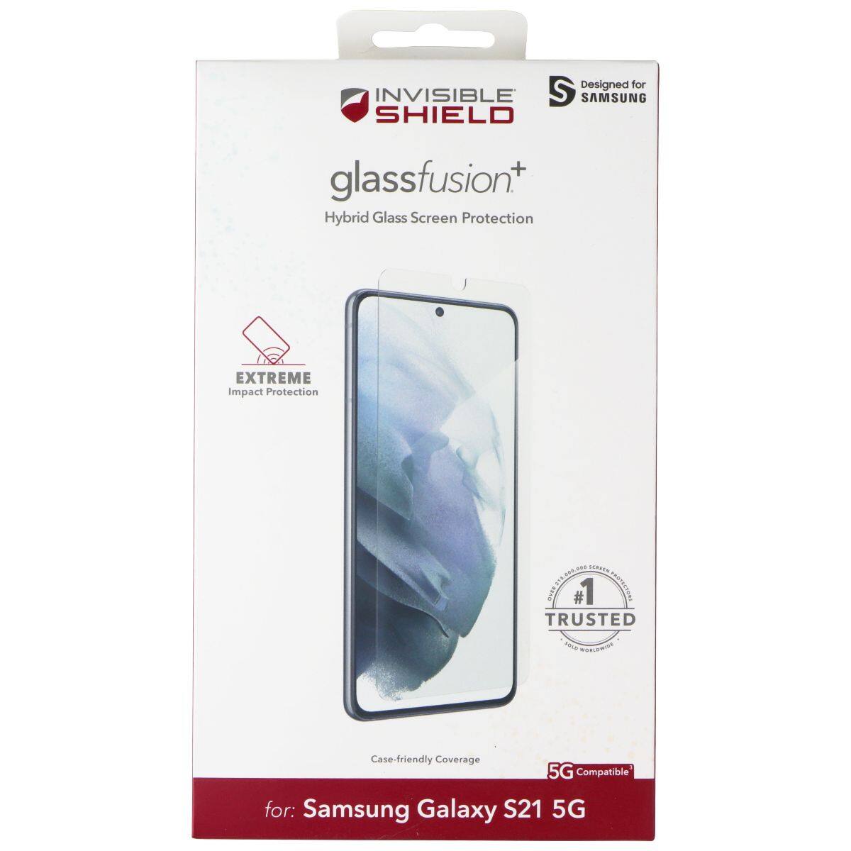 Designed for INVISIBLE SHIELD glassfusion+ Hybrid Glass Screen Protection EXTREME Impact Protection. JUPITER 0.29 ane FLNARD #1 TRUSTED .... RORLEWINT Case-friendly Coverage 5G Compatible for: Samsung Galaxy S21 5G