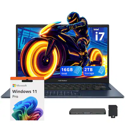 Intel i7, 16GB RAM, 2TB Storage, ASUS Vivobook, Microsoft Windows 11 Pro