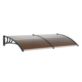 VEVOR - Window Door Awning Canopy 80" x 40", UPF 50+ Polycarbonate Entry Door Outdoor Window Awning Exterior - Brown