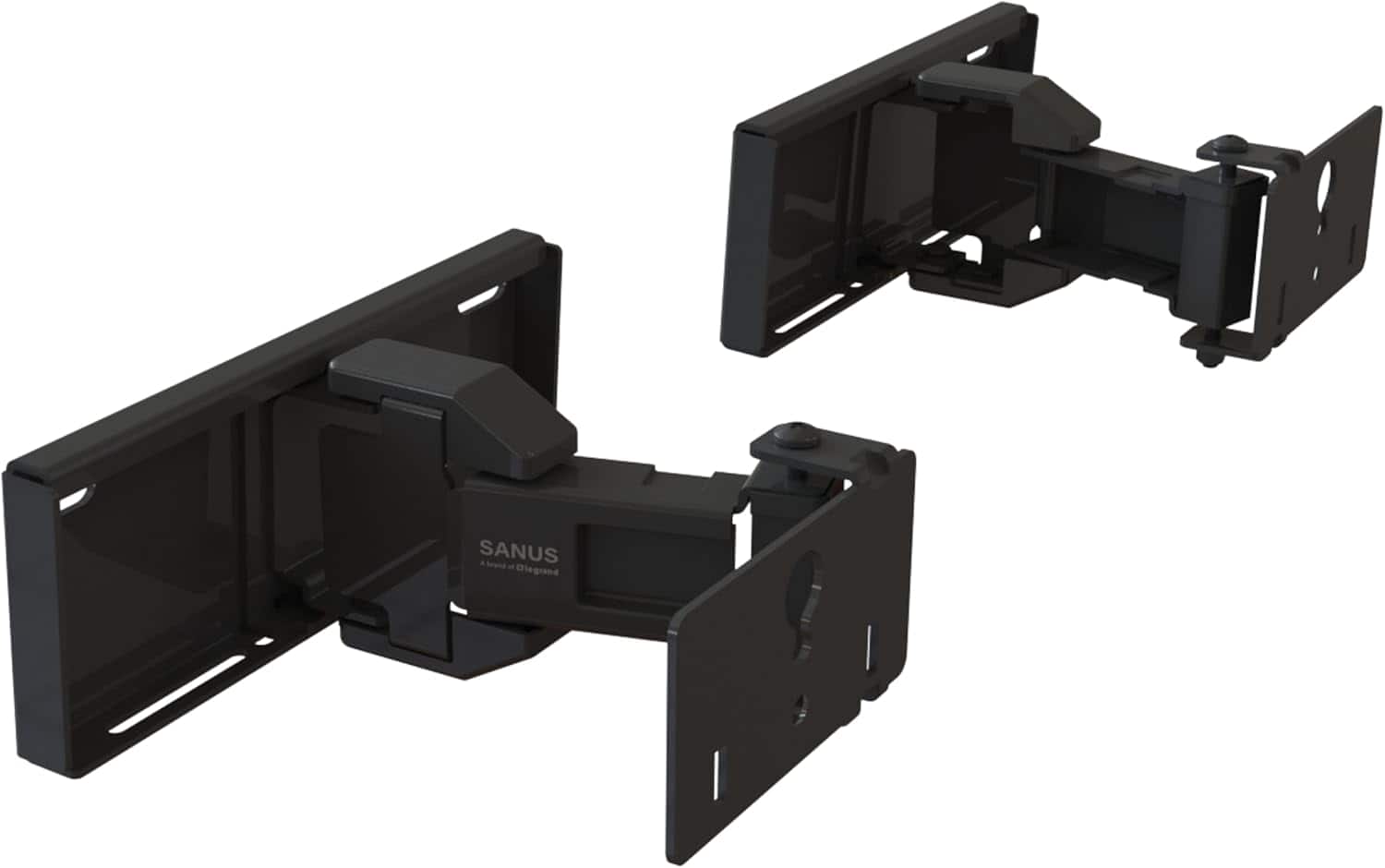 Schertz - Compatible with Most Soundbars – Under TV Speaker Mount for Easy & Secure Installation - Black