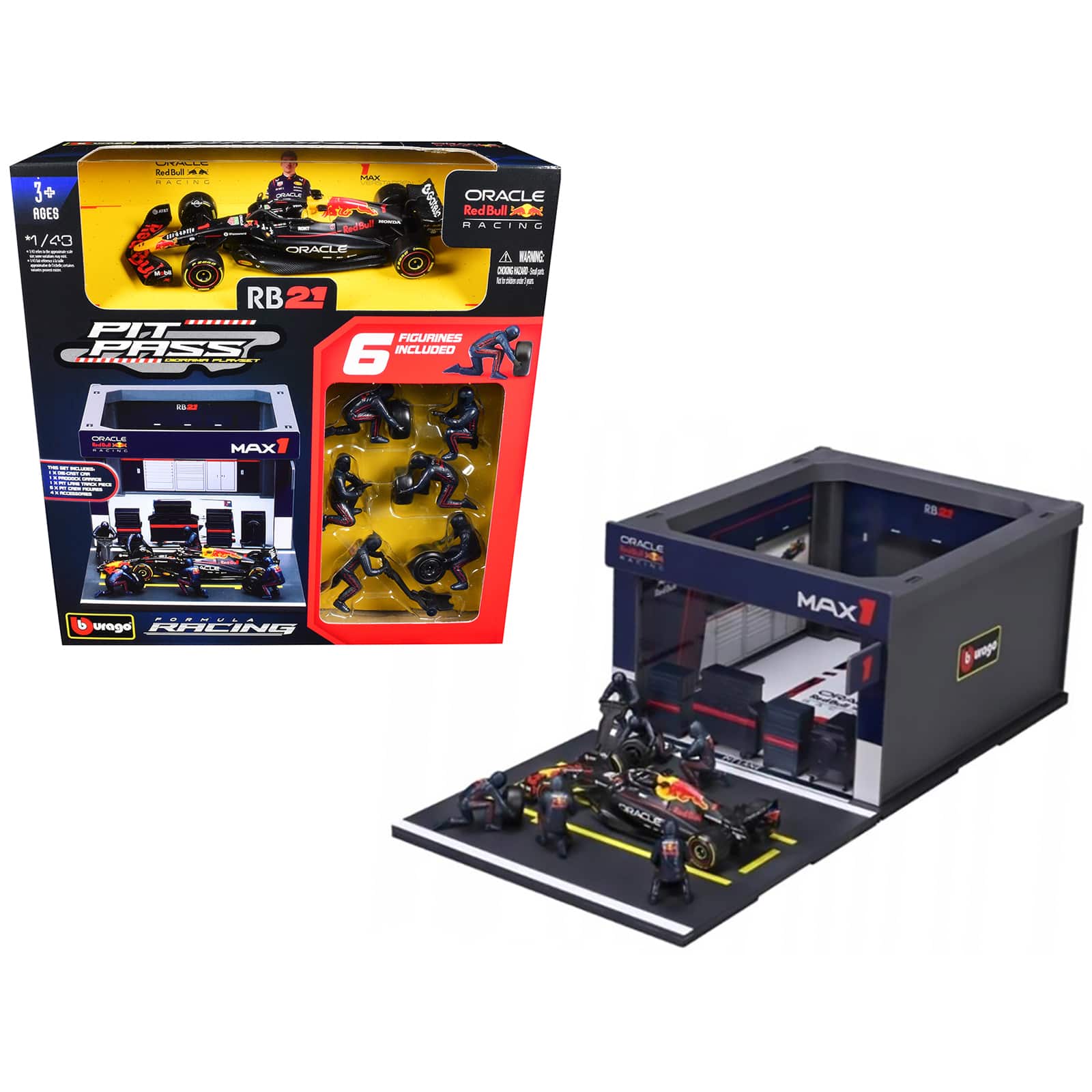 "Red Bull Racing Pit Pass Diorama Set with RB21 #1 ""F1 World Championship"" (2025) ""Formula Racing"" 1/43 Model by Bburago" price history on PriceWatchPro