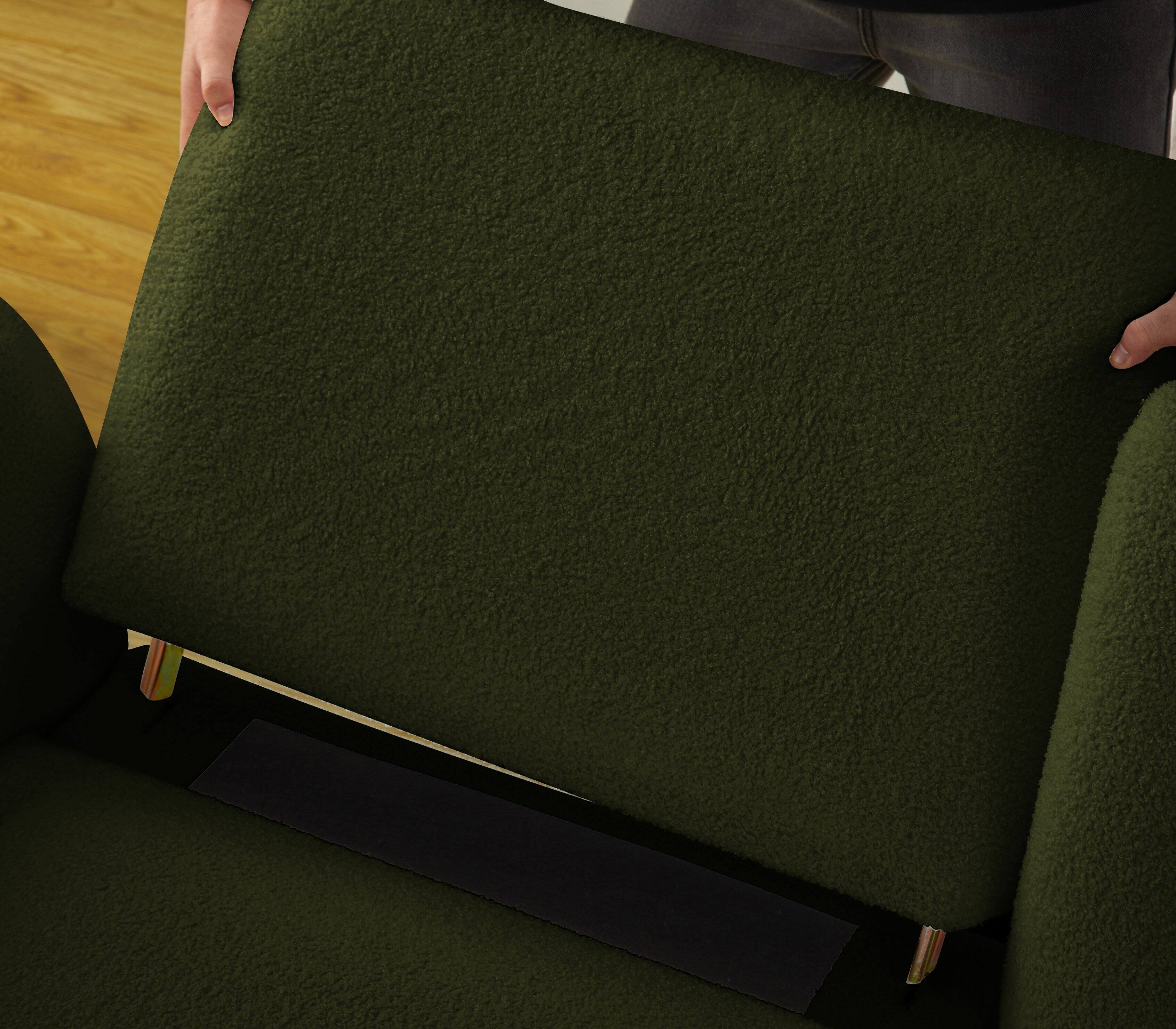 Alt View 1. Electra Tech Xpress - Sectional Sofa Couch,Convertible U Shaped Sectional for Living Room,Modular L Shaped Couch with Removable Ottoman - Green.