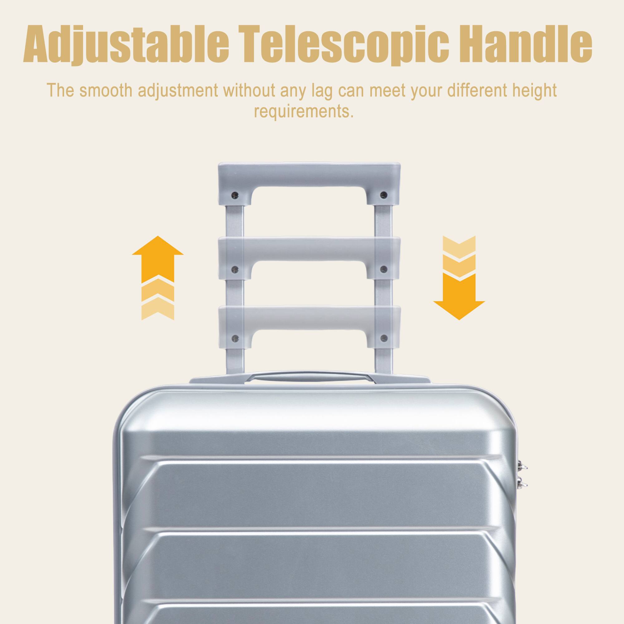 Adjustable Telescopic Handle  
The smooth adjustment without any lag can meet your different height requirements.