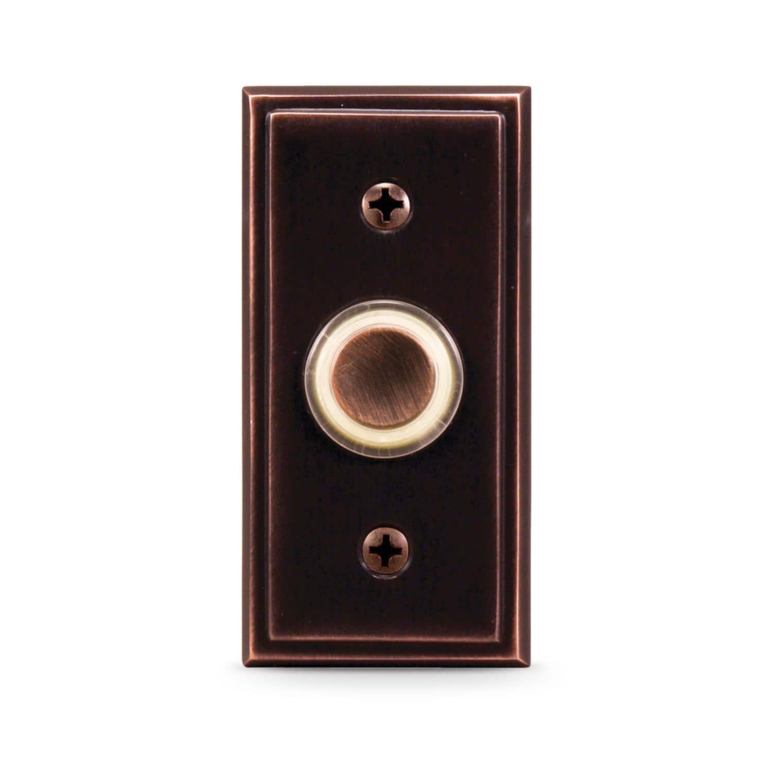 HEATH ZENITH - Oil Rubbed Bronze Metal Wired Pushbutton Doorbell