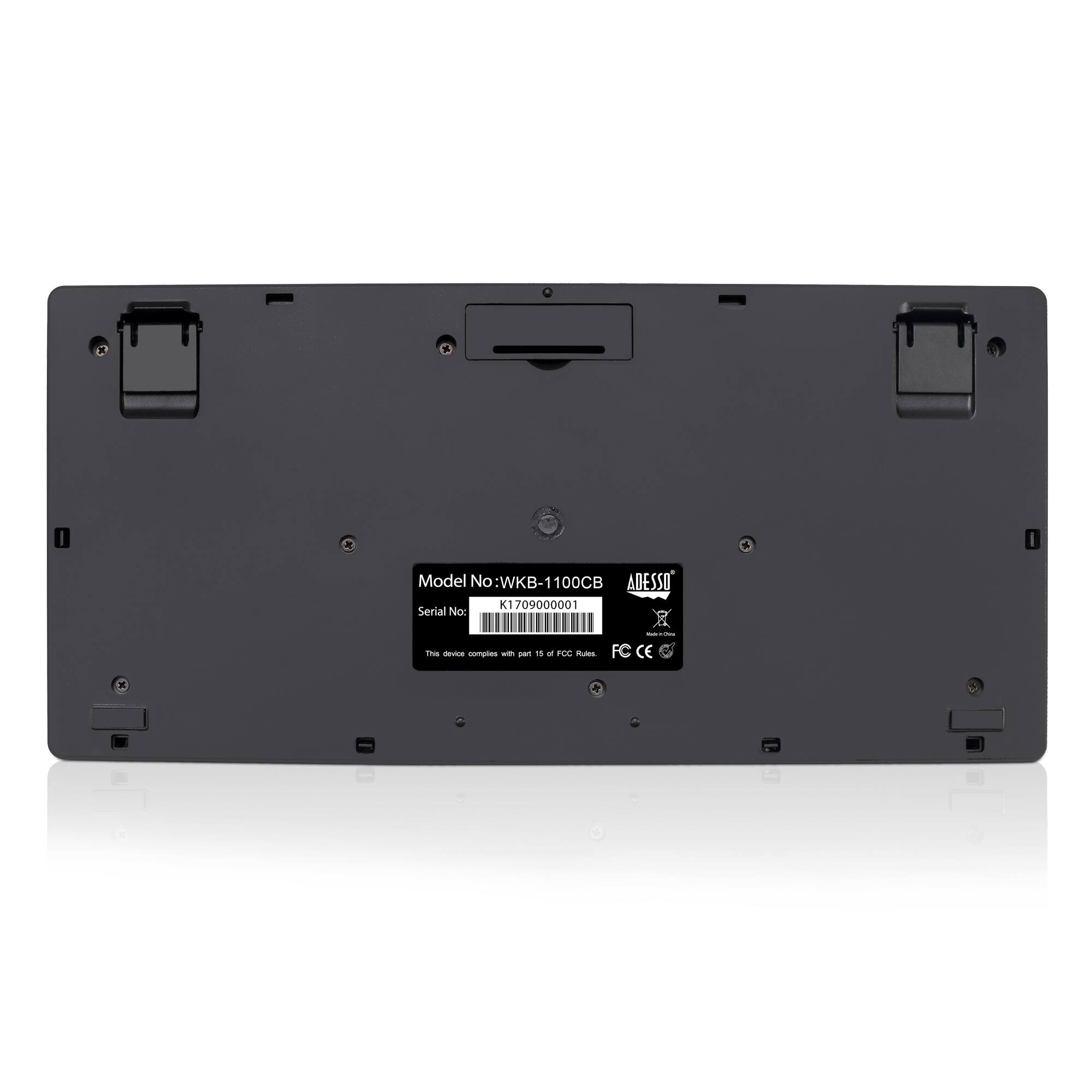 Model No: WKB-1100CB
Serial No: K1709000001
This device complies with part 15 of FCC rules
FCC