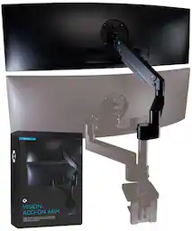 Black Extension Monitor Arm (BASE NOT INCLUDED)