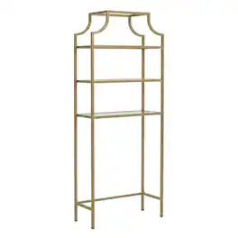 FurniFact - Space Saver Bathroom Vanity with Anti-Tip Hardware - Soft Gold