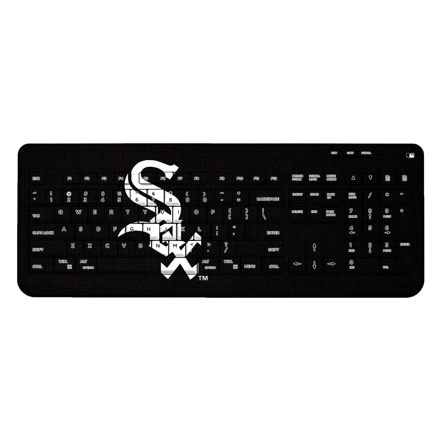 Keyscaper - Chicago White Sox Team Logo Wireless Keyboard - Multicolor