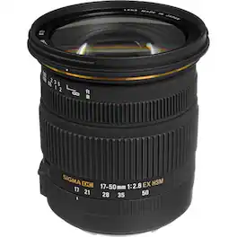 Sigma - 17-50mm f/2.8 EX DC OS HSM Lens for Canon DSLRs w/APS-C Sensors 583101 (International Model) - Black