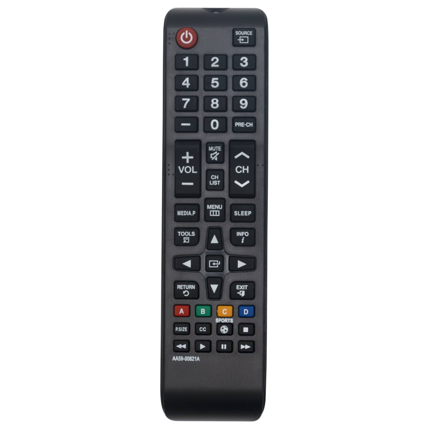 VINABTY - New AA59-00821A Replaced Remote Fits for Samsung TV T19C350 T22C350 T24C350 T24C550ND T24C550NH T24C730 - Black
