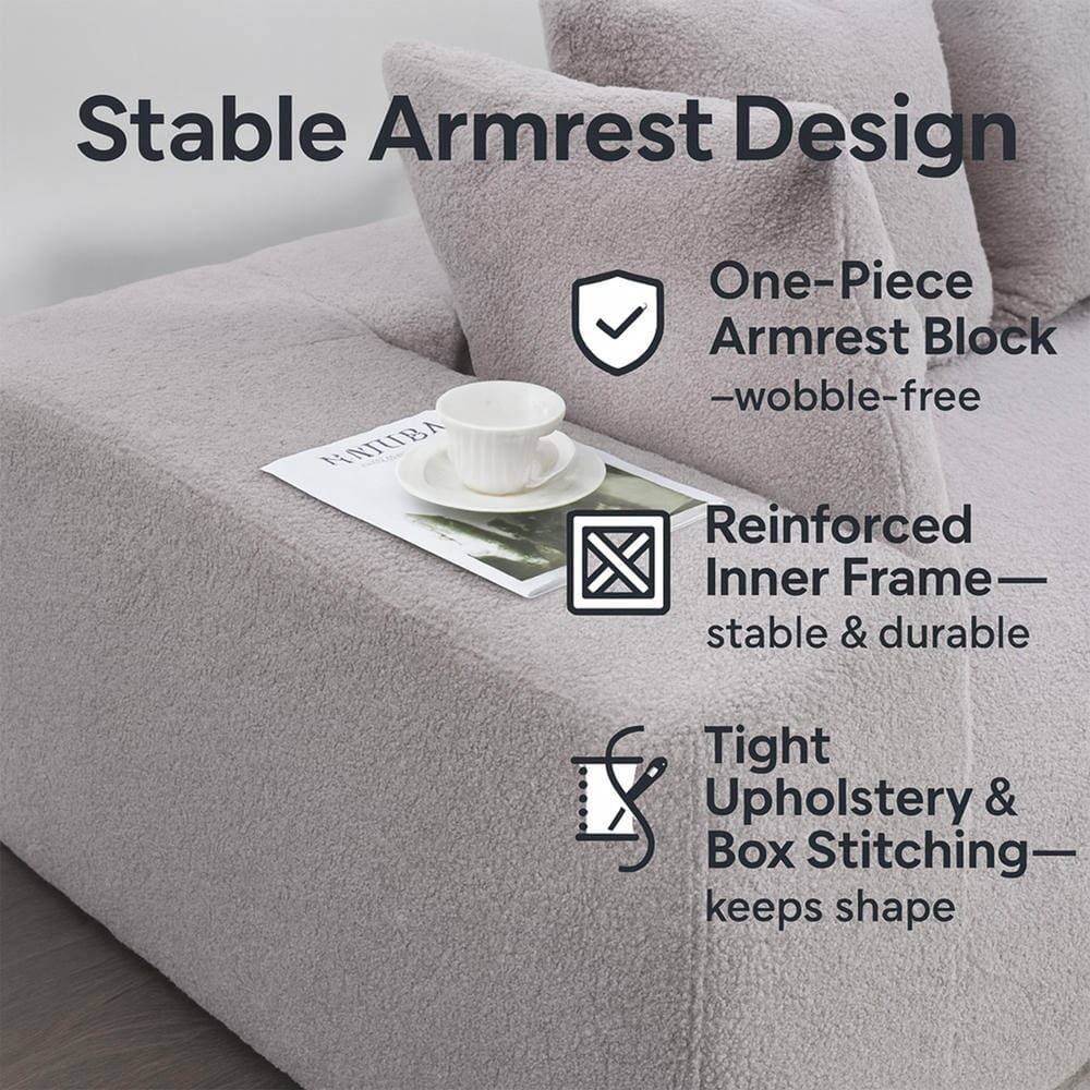 Stable Armrest Design

- One-Piece Armrest Block
  - wobble-free

- Reinforced Inner Frame
  - stable & durable

- Tight Upholstery & Box Stitching
  - keeps shape