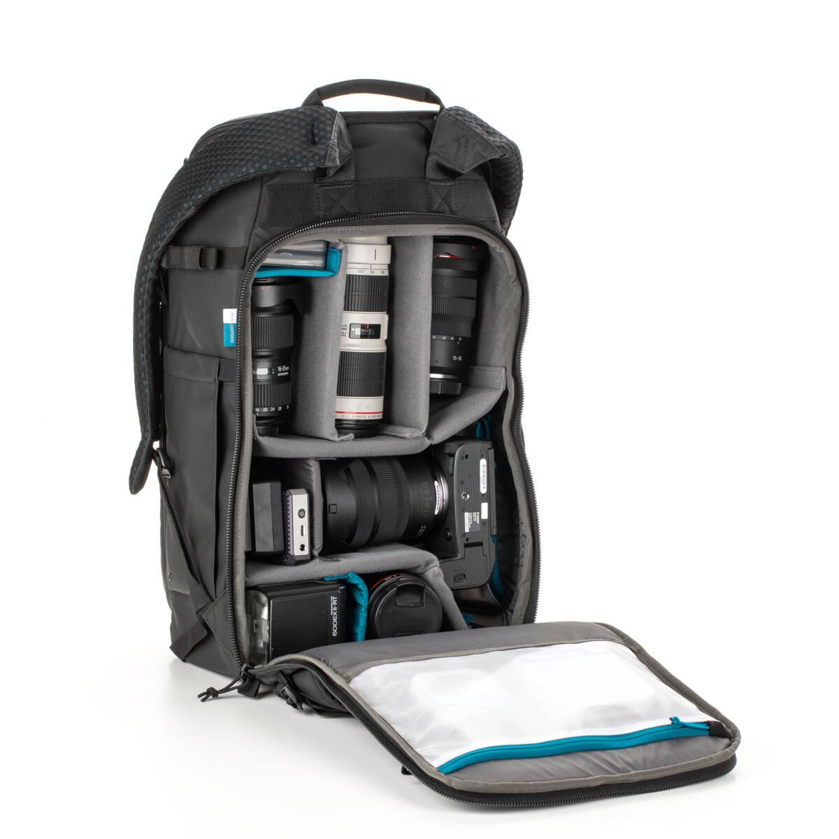 Alt View 3. Tenba - Tenba Axis V2 24L Camera and Laptop Backpack, Black.