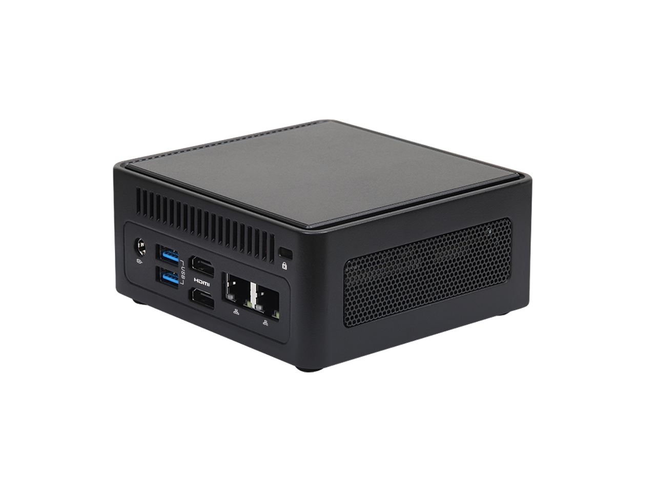 Alt View 3. ASRock - ASRock 4X4 BOX-AI350 Barebone, AMD Ryzen AI 7 350, DDR5 5600, Quad-Display, USB4, Fanned, No RAM/Storage.