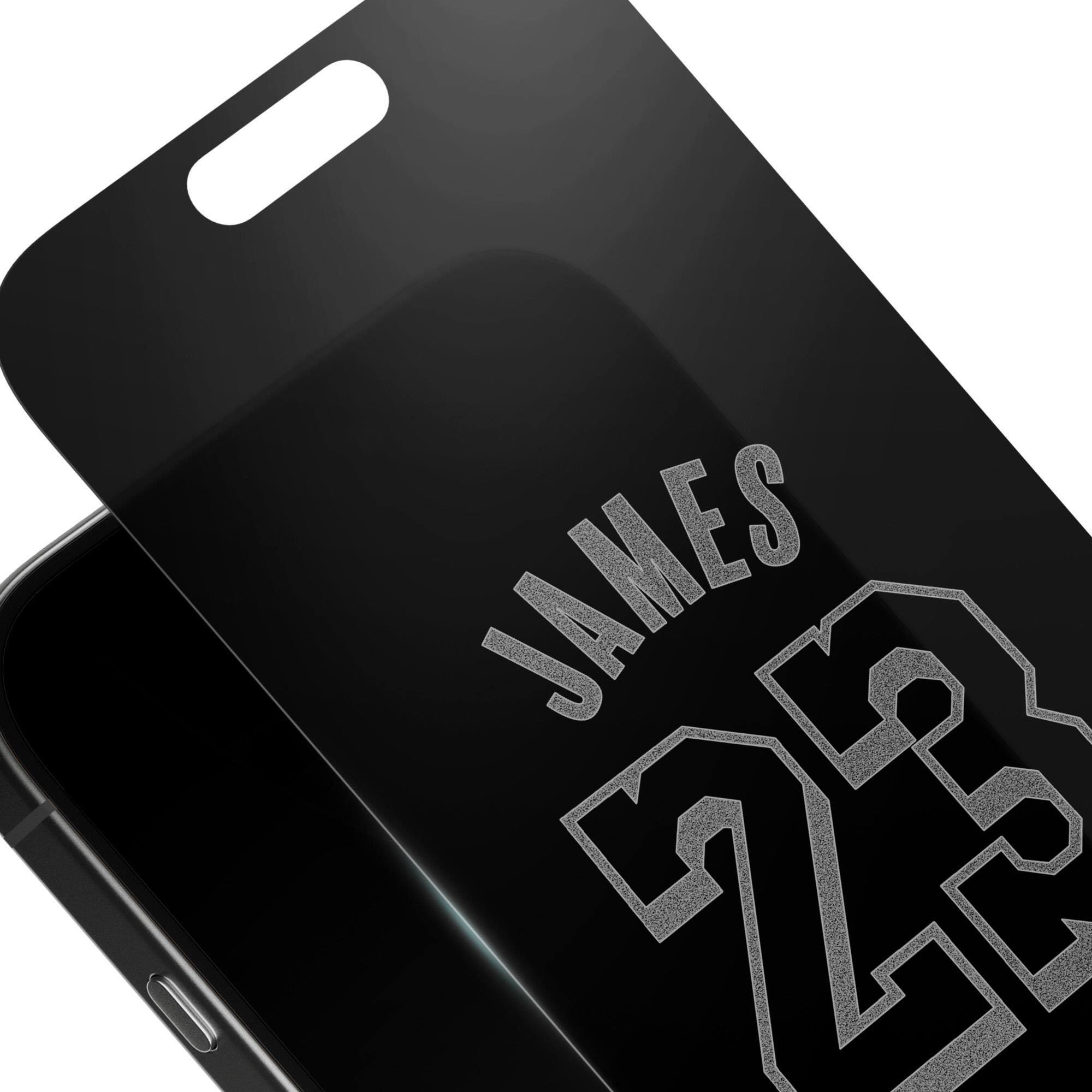 Alt View 2. Screen Skinz - LeBron James Los Angeles Lakers Privacy iPhone Screen Protector - 15 Plus/15 Pro Max/16 Plus - Multicolor.