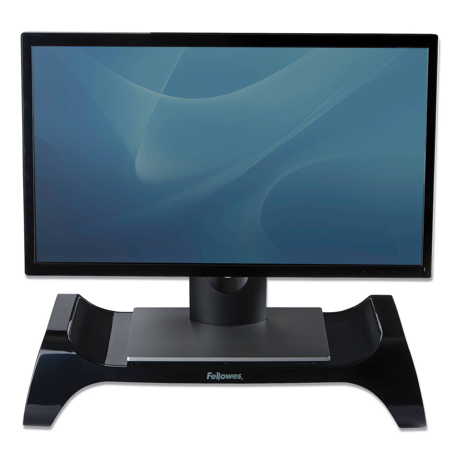 Alt View 2. Fellowes - Fellowes Mfg Co. 9472301 I-Spire Series  20 in. x 8.88 in. x 4.88 in. Supports 25 lbs. Monitor Lift - Black.