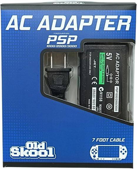 AC ADAPTER FOR PSP 1000/2000/3000 FOR 5V AC INDOOR JET OUTPUT: 5V 2A INPUT: 100-240V-50/60Hz. ADAPTOR 05020 N1158 PSP1000/2000/3000 MADE 1820 IN C 88 LPS N2057

Old Skool
7 FOOT CABLE