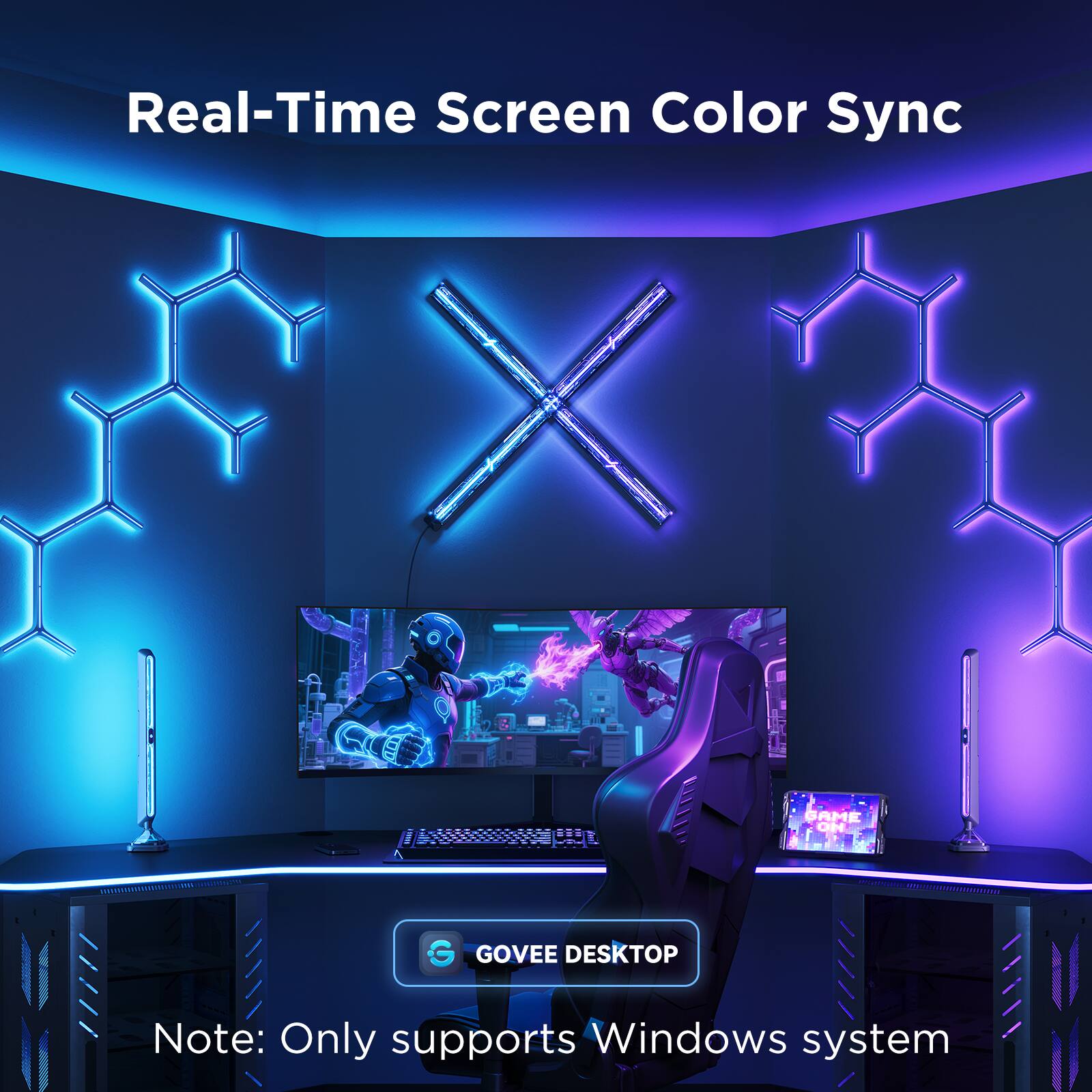 Real-Time Screen Color Sync
X
BAME ON GOVEE DESKTOP
Note: Only supports Windows system