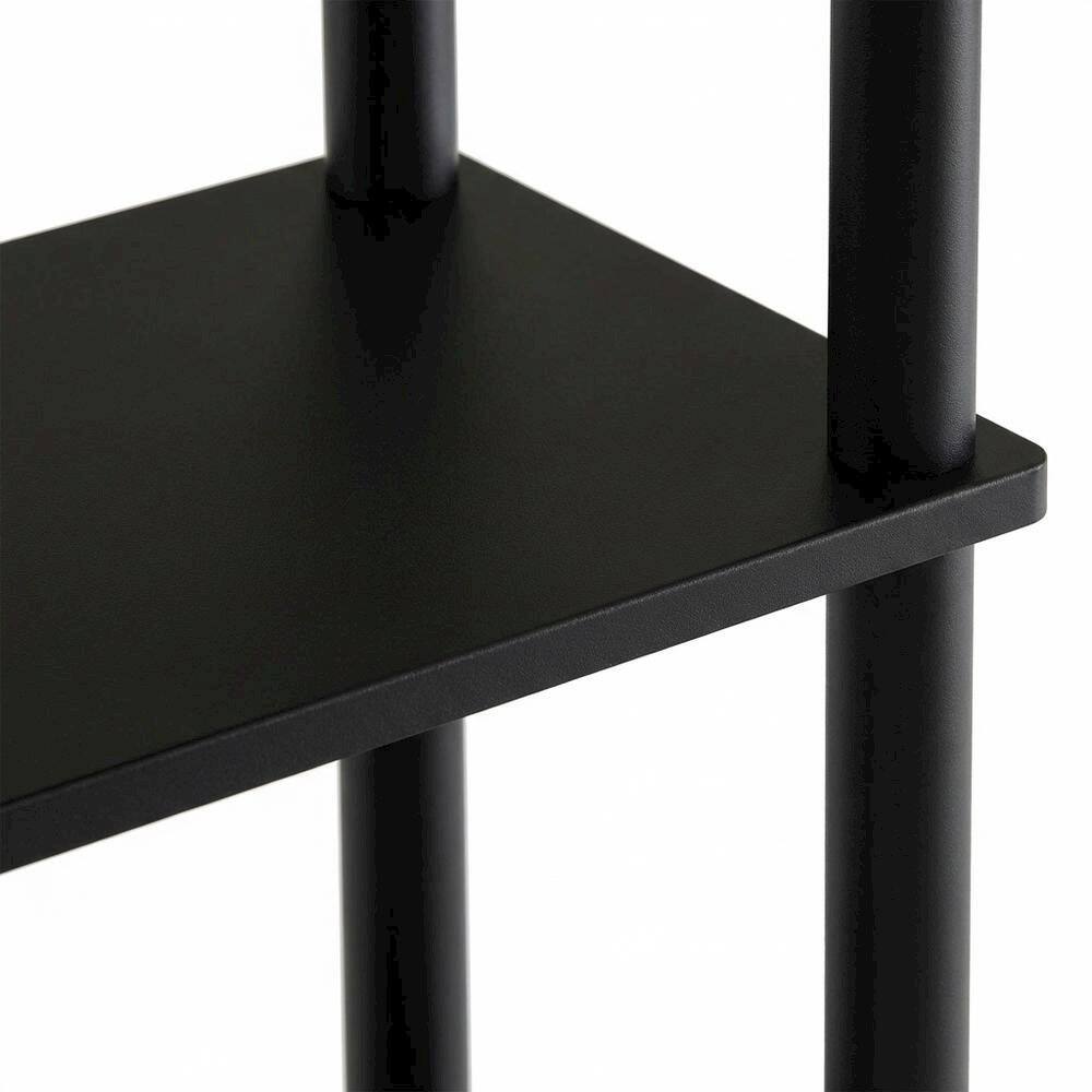 Alt View 1. FurniFact - Espresso Toilet Space Saver with 3 Shelves and Sturdy Design - Espresso/Black.