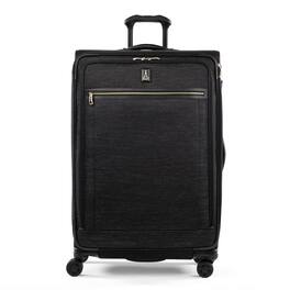 Travelpro - Platinum Elite Softside Expandable Checked Luggage, 8 Wheel Spinner Large Suitcase, TSA Lock, Men and Women - Intrigue Black