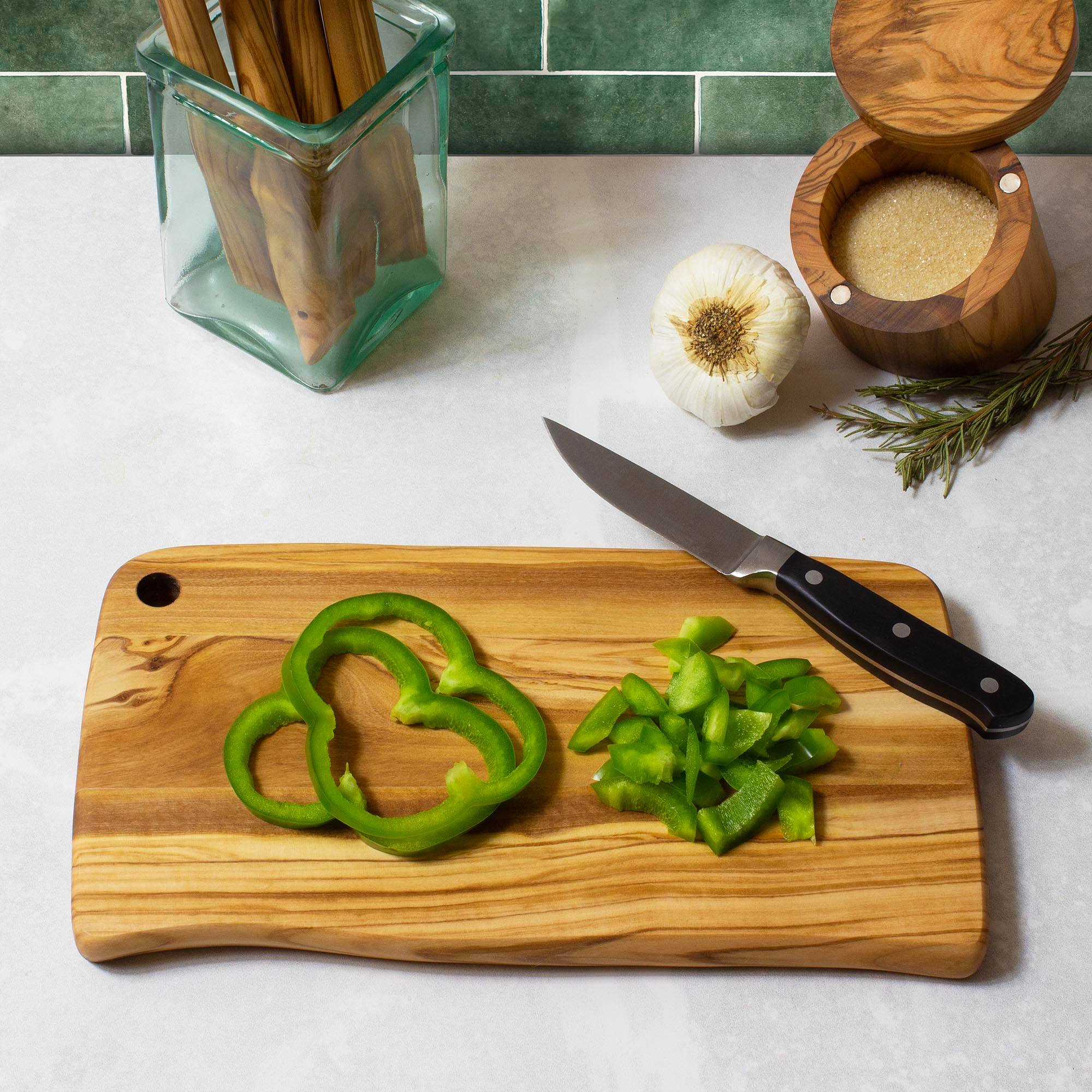 Left. Rock & Branch - Olive Wood Cutting & Serving Board.